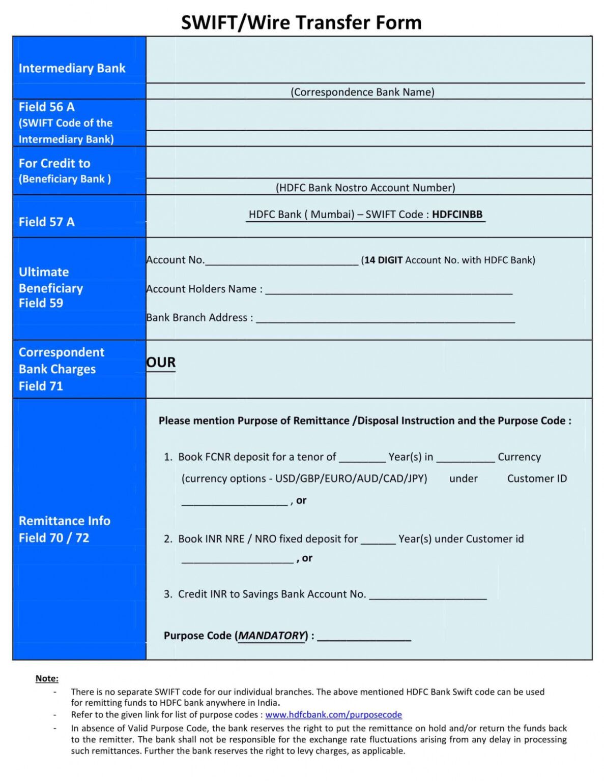 Free Bank Wire Transfer Form Template Word Minasinternational