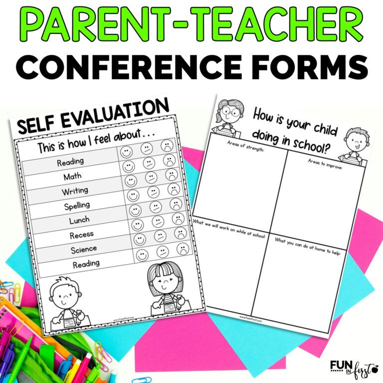 Professional Parent Teacher Conference Form Template Excel Minasinternational