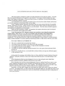 divorce agreement form  21 free templates in pdf word divorce financial agreement template pdf