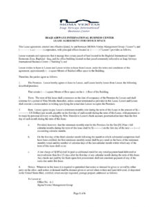 editable free 5 office lease agreement contract forms in pdf virtual office agreement template excel