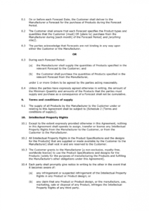 editable free manufacturing agreement  docular manufacturing license agreement template example