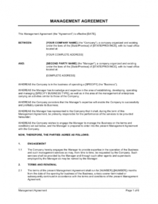 editable management agreement template businessinabox™ business management agreement template example