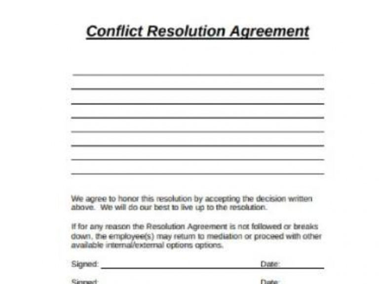 Free Free 11 Sample Resolution Agreement Templates In Pdf Ms Word ...