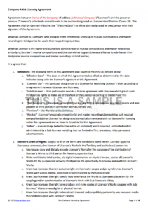 free nonexclusive licensing contract non exclusive license agreement template excel