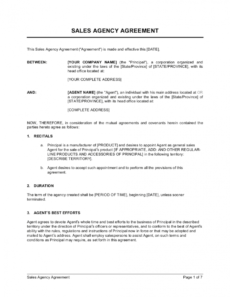 free sales agency agreement template businessinabox™ sales contractor agreement template