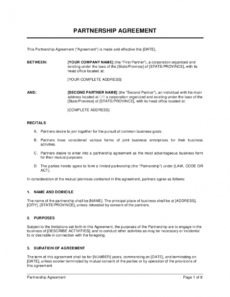 partnership agreement template businessinabox™ it partnership agreement template word