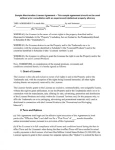 printable 50 professional license agreement templates ᐅ templatelab service license agreement template sample