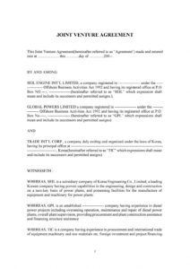printable 53 simple joint venture agreement templates pdf doc ᐅ shared equity agreement template excel