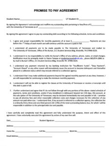 printable payment agreement  40 templates &amp;amp; contracts ᐅ templatelab money owed agreement template example