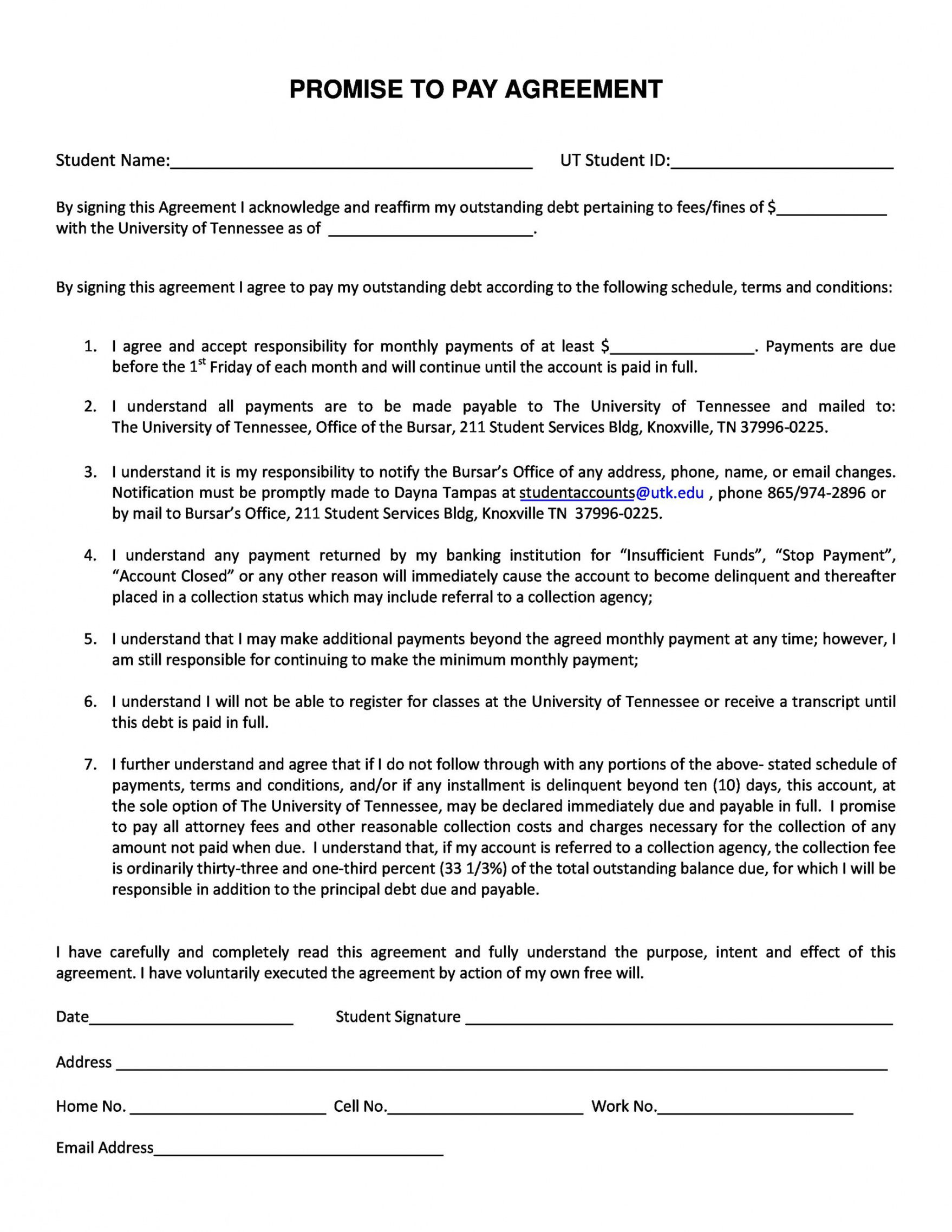 printable payment agreement  40 templates &amp; contracts ᐅ templatelab money owed agreement template example