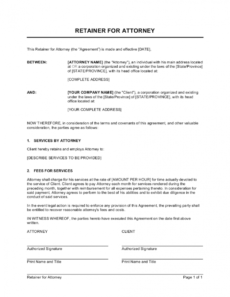 printable retainer for attorney template businessinabox™ attorney client retainer agreement template sample