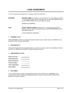 sample loan agreement template businessinabox™ demand loan agreement template excel