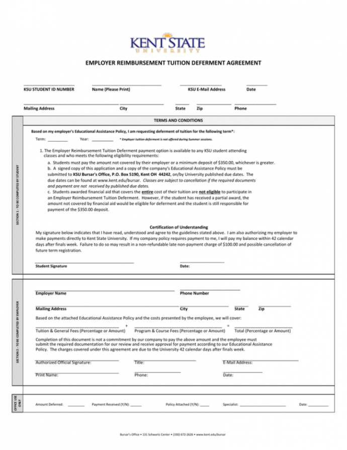 free-employer-reimbursement-tuition-deferment-agreement-tuition-reimbursement-agreement-template