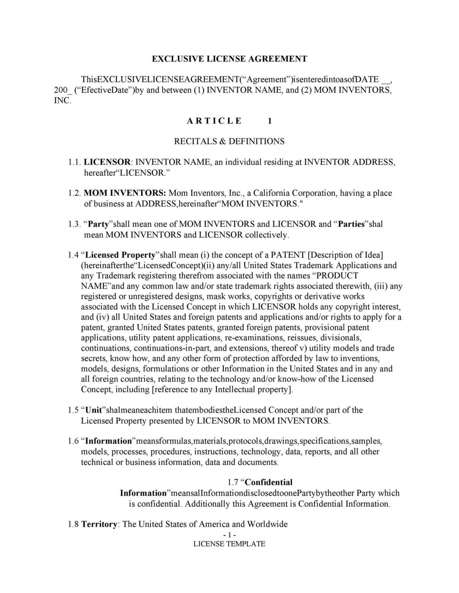 printable-50-professional-license-agreement-templates-templatelab