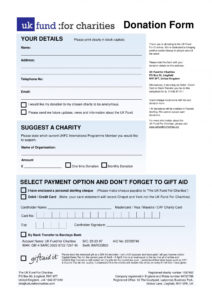 printable free 5 charity donation forms in pdf  ms word charitable donation agreement template excel