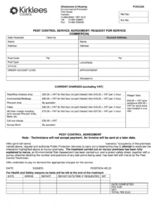 printable quotation format for pest control  fill out and sign printable pdf  template  signnow pest control service agreement template word