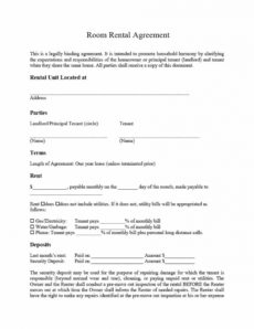 printable room rental agreement template idea ~ addictionary private rental agreement template excel