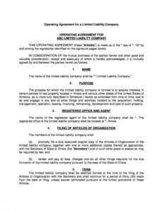 sample 30 professional llc operating agreement templates ᐅ templatelab law firm operating agreement template example