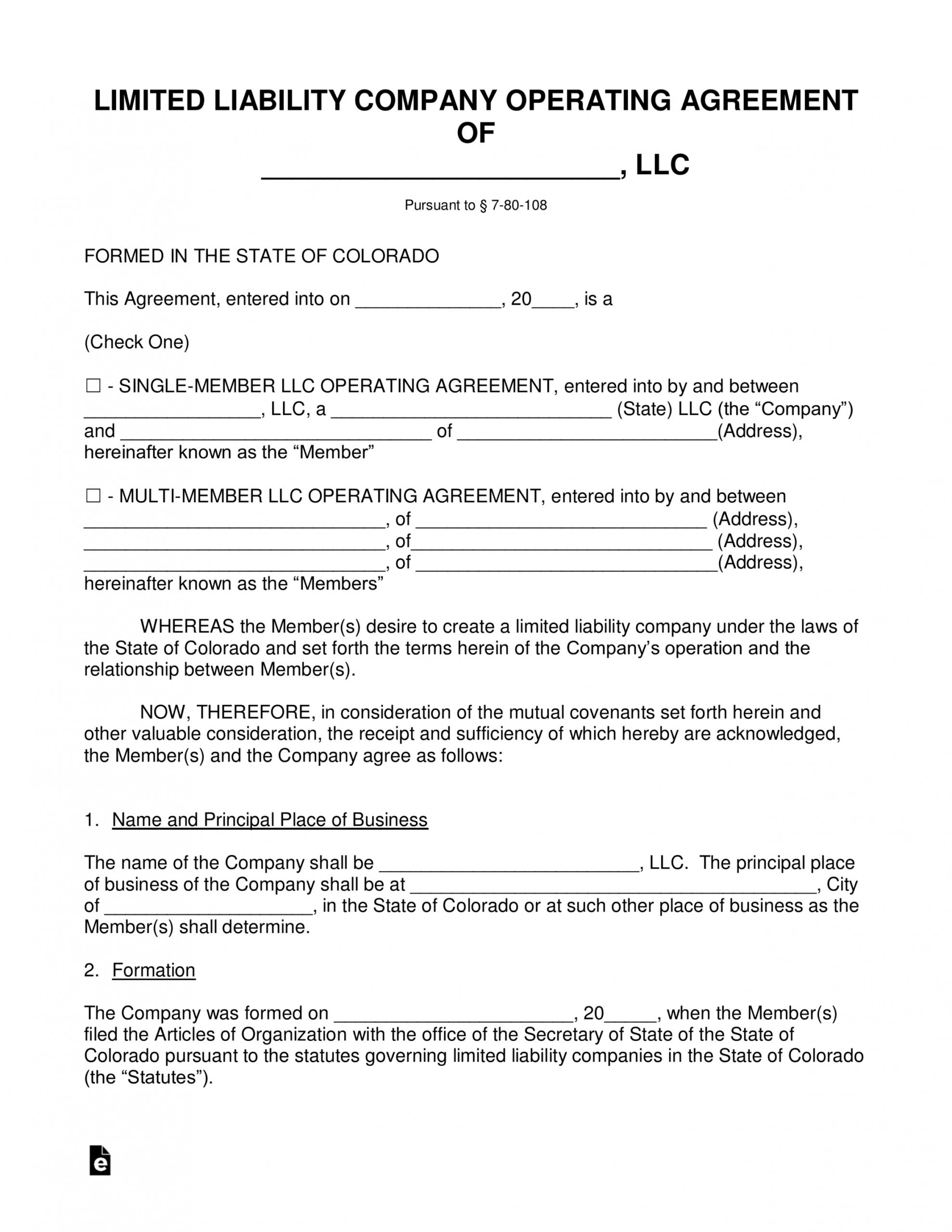 Law Firm Operating Agreement Template