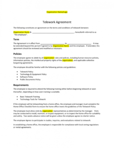 sample generic agreement template employee equipment agreement template pdf