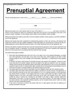printable 30 prenuptial agreement samples &amp;amp; forms ᐅ templatelab prenuptial agreement template pdf pdf