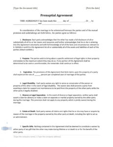 printable 30 prenuptial agreement samples &amp;amp; forms ᐅ templatelab prenuptial agreement template pdf word