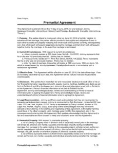 sample free 2 premarital contract forms in pdf  ms word prenuptial agreement template pdf doc