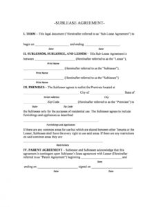 40 professional sublease agreement templates &amp;amp; forms ᐅ sublease agreement template new york pdf