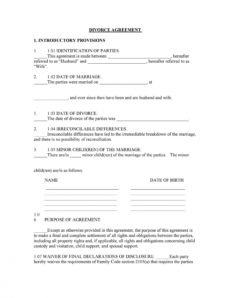 42 divorce settlement agreement templates 100% free ᐅ marital agreement template pdf