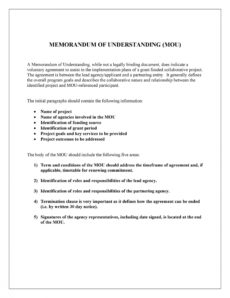 50 free memorandum of understanding templates word ᐅ framework agreement template excel