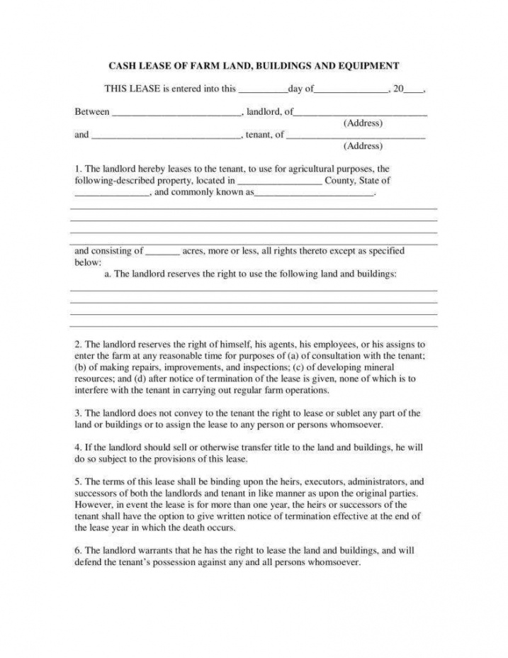 Editable 13 Farm Lease Agreement Templates Pdf Word Free Land Rental Agreement Template 6666