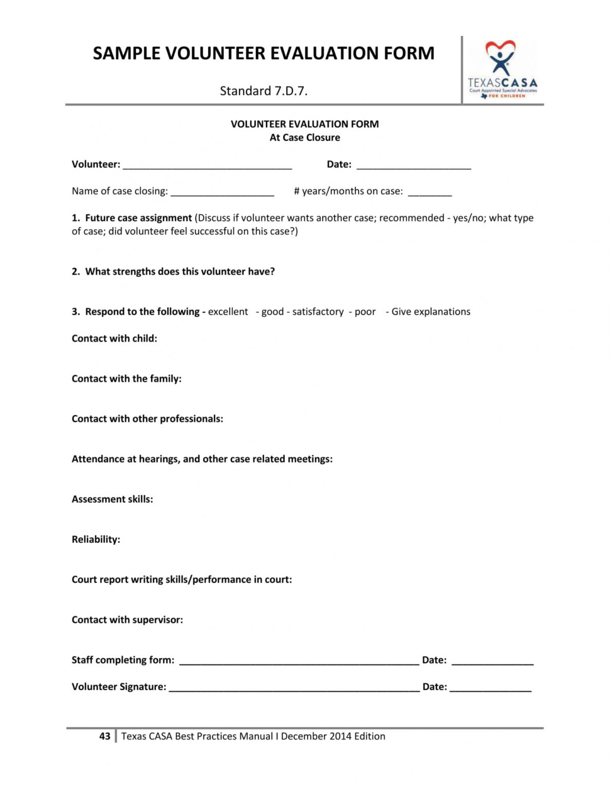 Volunteering Form Disclaimer Templates