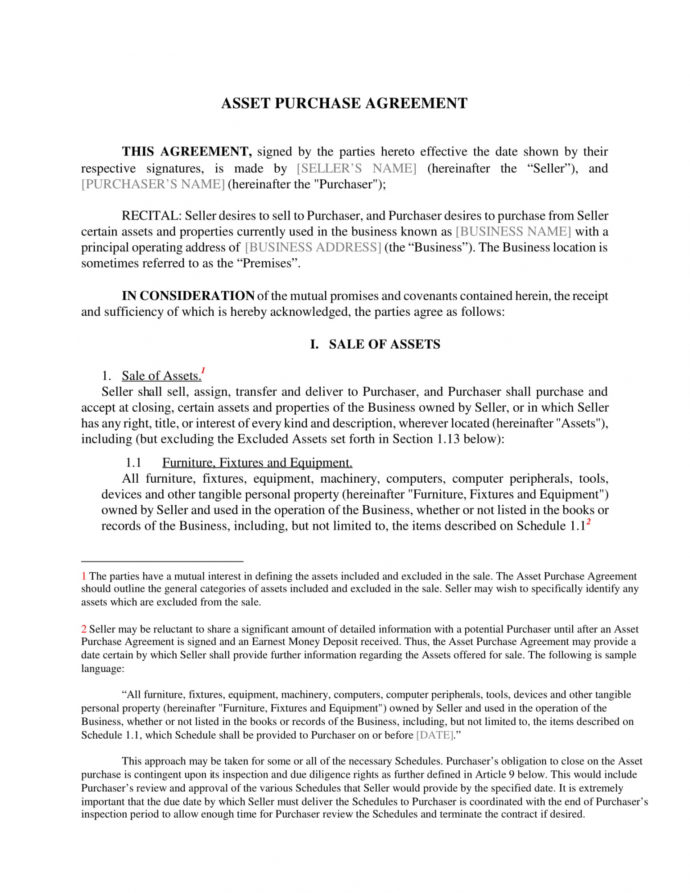 Free Free 5 Asset Purchase Agreement Contract Forms In Pdf Ms Word 