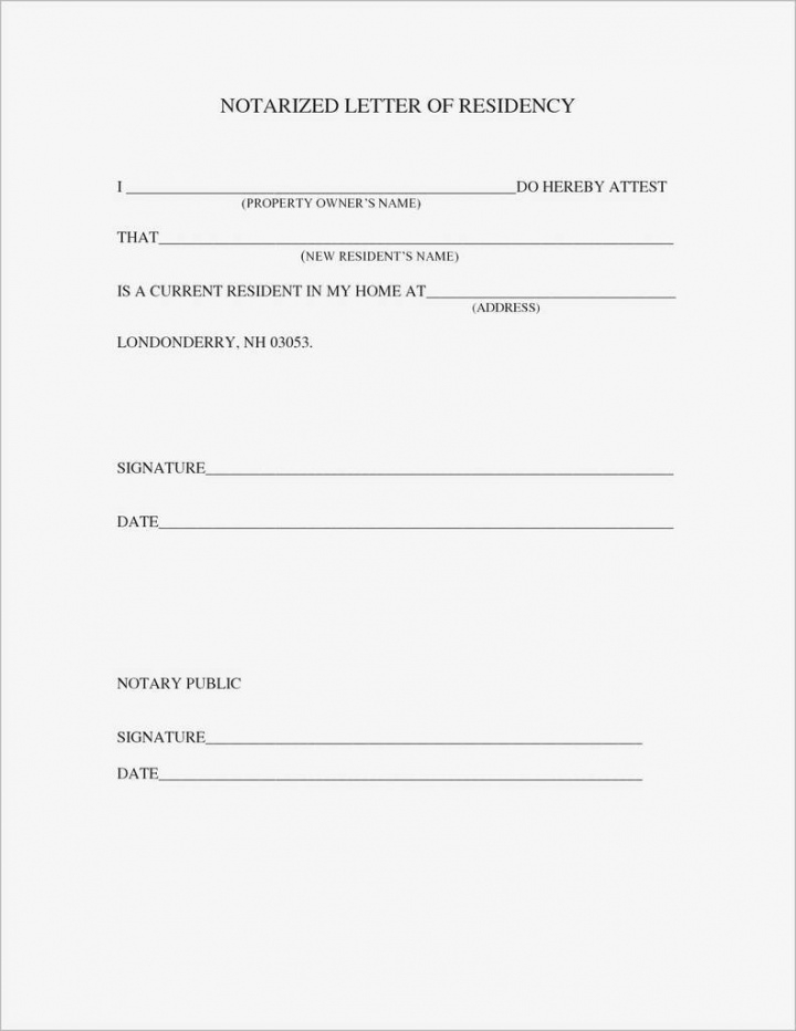 Free Notarized Lease Agreement Inspirational Notary Letter Notarized