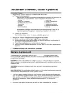 printable 12 vendor agreement templates for restaurant cafe &amp;amp; bakery food vendor agreement template example