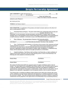 printable 40 free partnership agreement templates business general business partnership agreement template pdf