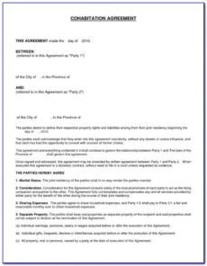 sample divorce settlement agreement template uk  vincegray2014 marital agreement template example