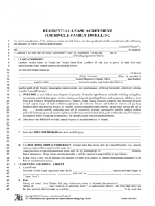 tennessee lease agreement  fill online printable fillable rental agreement template tennessee doc