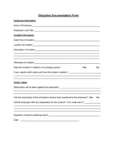 editable 40 employee disciplinary action forms ᐅ templatelab progressive discipline form template