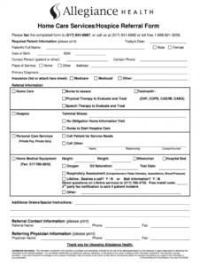editable home health referral form  fill out and sign printable pdf template   signnow home health referral form template pdf