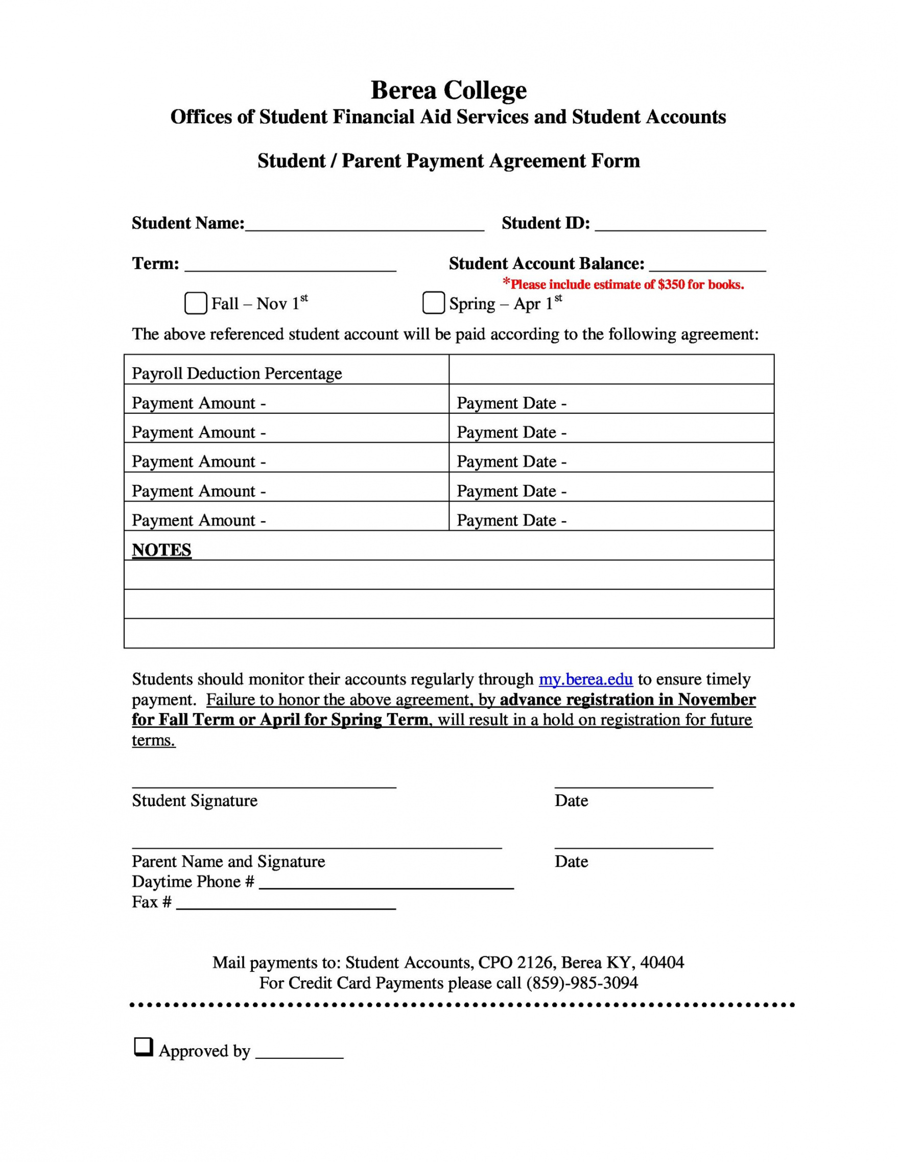 Billing Contract Template