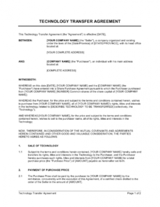 editable technology transfer agreement template businessinabox™ technology transfer agreement template pdf