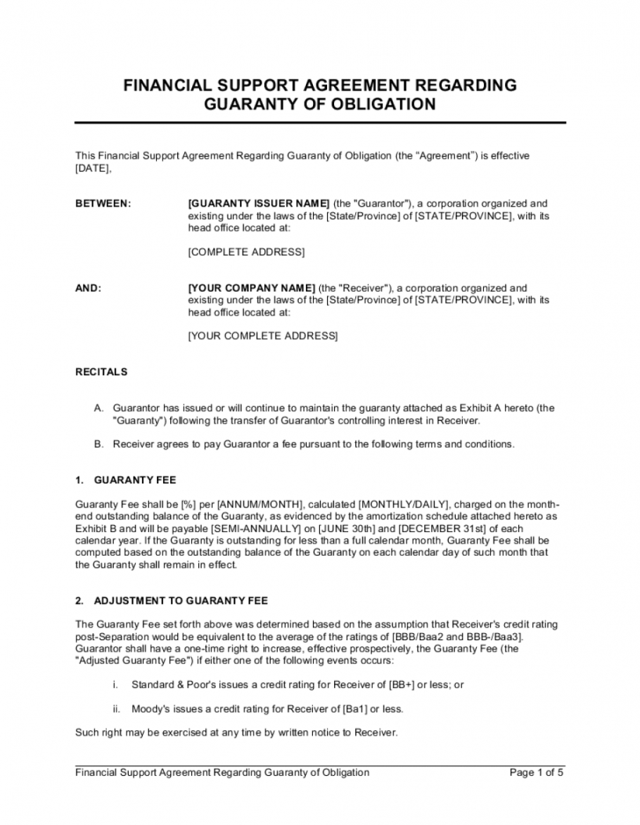 financial-agreement-template-free