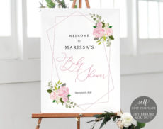 free baby shower welcome sign template 100% editable poster baby shower poster template pdf