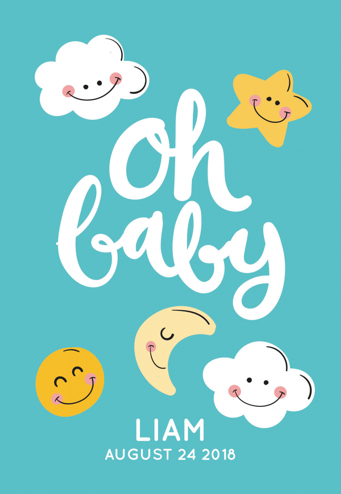 Free Baby Shower Card Template