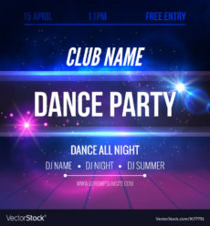 printable night dance party poster background template dance party poster template excel