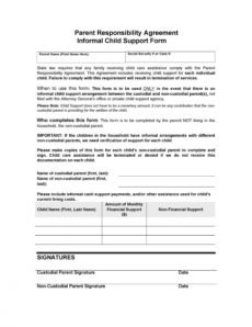 sample 32 free child support agreement templates pdf &amp; ms word child support agreement template texas example