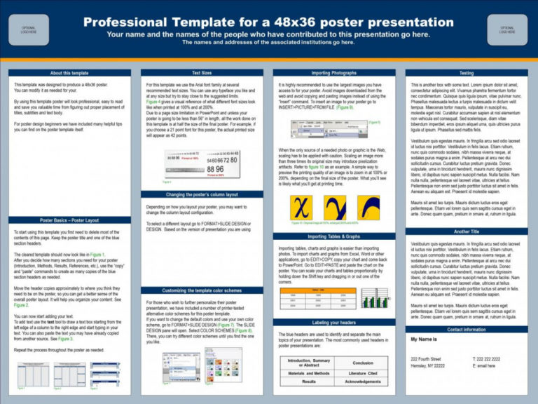 Sample Abstracts Poster And Powerpoint Guides Collegiate Science