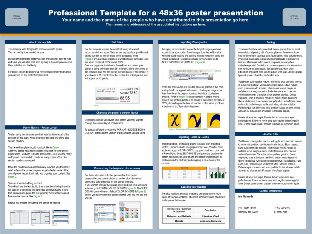 Conference Poster Presentation Template