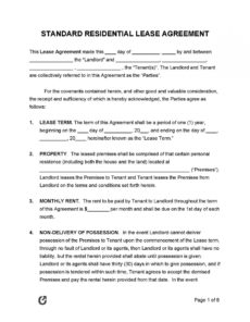 sample free printable lease agreement template ~ addictionary apartment rental agreement template word excel